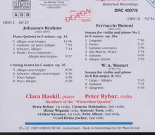 Johannes Brahms (1833-1897): Klavierquintett op.34, 2 CDs