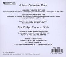 Johann Sebastian Bach (1685-1750): Flötenkonzerte BWV 1056 &amp; 1060, CD