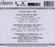 Luis de Pablo (geb. 1930): Danzas Secretas für Harfe &amp; Orchester, CD