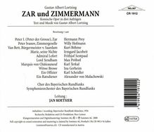 Albert Lortzing (1801-1851): Zar und Zimmermann, 2 CDs