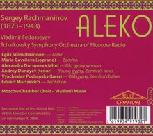 Sergej Rachmaninoff (1873-1943): Aleko, CD