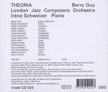 Barry Guy (geb. 1947): Theoria, CD