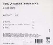 Irene Schweizer &amp; Pierre Favre: Ulrichsberg, CD