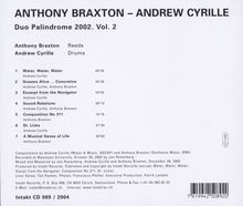 Anthony Braxton &amp; Andrew Cyrille: Duo Palindrome 2002 Vol. 2, CD