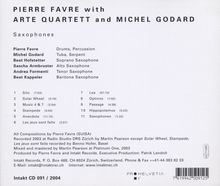 Pierre Favre (geb. 1937): Saxophones, CD