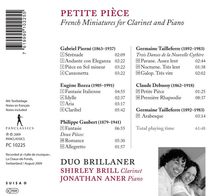 Duo Brillaner - Petite Piece, CD