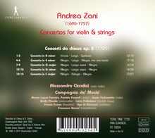 Andrea Zani (1696-1757): Concerti da Chiesa a 4 op.2, CD