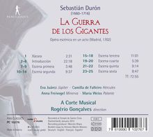 Sebastian Duron (1660-1716): La Guerra De Los Gigantes, CD