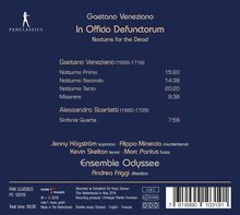 Gaetano Veneziano (1665-1716): In Officio Defunctorum (Notturni 1-3), CD