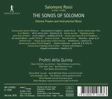 Salomone Rossi (1570-1630): Hebräische Gebete &amp; Instrumentalmusik, CD