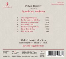 Pelham Humfrey (1647-1674): Symphony Anthems, CD