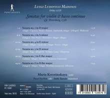 Luigi Ludovico Madonis (1695-1777): Sonaten für Violine &amp; Bc Nr.1,2,4,5,7,8 (St.Petersburg 1738), CD