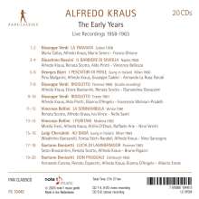 Alfredo Kraus - The Early Years (Operngesamtaufnahmen), 20 CDs