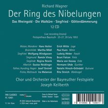 Richard Wagner (1813-1883): Der Ring des Nibelungen (Live-Mitschnitt aus dem Festspielhaus Bayreuth 1953), 12 CDs