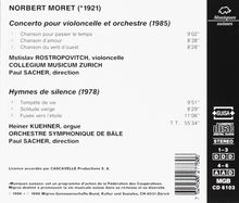 Norbert Moret (1921-1998): Cellokonzert, CD