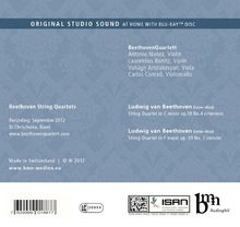 Ludwig van Beethoven (1770-1827): Streichquartette Nr.4 &amp; 7, 1 CD and 1 Blu-ray Disc