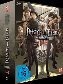 Attack on Titan Staffel 3 (Gesamtausgabe) (Blu-ray), 1 Blu-ray Disc und 1 DVD