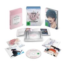 "Blue Exorcist - Beyond the Snow Saga", mehrere Blu-ray Hüllen und Booklets um eine Disc verteilt.