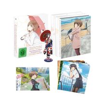 Text: "Rascal Does Not Dream of a Sister Venturing Out / Rascal Does Not Dream of a Knapsack Kid. FSK 12."  
Box, Figuren, Anime-Illustrationen.