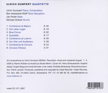 Ulrich Gumpert (geb. 1945): Quartette, CD
