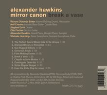 Alexander Hawkins (geb. 1981): Break A Vase, CD