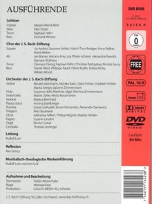 Johann Sebastian Bach (1685-1750): Bach-Kantaten-Edition der Bach-Stiftung St.Gallen - Kantate BWV 69a, DVD