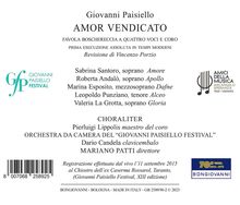 Giovanni Paisiello (1740-1816): Amor Vendicato, 2 CDs