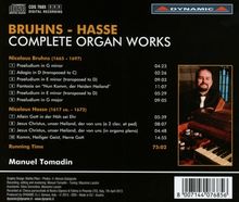 Manuel Tomadin - Bruhns / Hasse (Complete Organ Works), CD