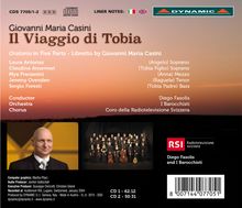 Giovanni Maria Casini (1652-1719): Il Viaggio Di Tobia, 2 CDs