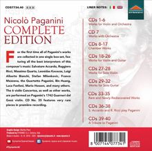 Niccolo Paganini (1782-1840): Nicolo Paganini - Complete Edition, 40 CDs