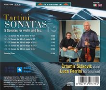 Giuseppe Tartini (1692-1770): Sonaten für Violine &amp; Bc Vol.2, CD