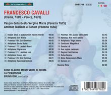 Francesco Cavalli (1602-1676): Vespro della beata Vergine, CD