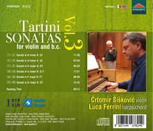 Giuseppe Tartini (1692-1770): Sonaten für Violine &amp; Bc Vol.3, CD