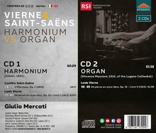 Giulio Mercati - Vierne &amp; Saint-Saens (Harmonium VS Organ), 2 CDs