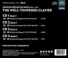 Johann Sebastian Bach (1685-1750): Das Wohltemperierte Klavier 1 &amp; 2, 4 CDs