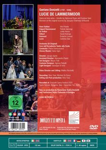 Gaetano Donizetti (1797-1848): Lucia di Lammermoor, DVD