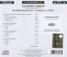 Giuseppe Tartini (1692-1770): Violinkonzerte Vol.5, CD