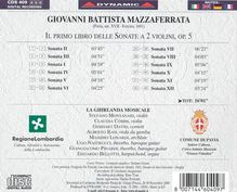 Giovanni Battista Mazzaferrata: Sonaten für 2 Violinen op.5, CD