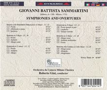 Giovanni Battista Sammartini (1701-1775): Symphonien Es-Dur,F-Dur,G-Dur, CD
