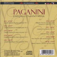 Niccolo Paganini (1782-1840): Kammermusik, 10 CDs