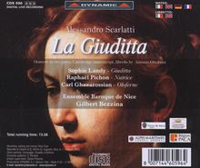 Alessandro Scarlatti (1660-1725): La Giuditta (Oratorium), CD