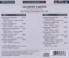 Giuseppe Tartini (1692-1770): Violinkonzerte Vol.16, 2 CDs