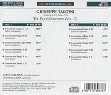 Giuseppe Tartini (1692-1770): Violinkonzerte Vol.17, 2 CDs