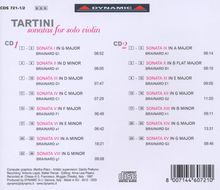 Giuseppe Tartini (1692-1770): Sonaten für Violine solo Vol.1, 2 CDs