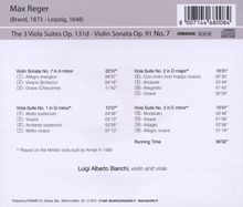 Max Reger (1873-1916): Suiten f.Viola solo op.131d Nr.1-3, CD
