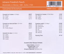 Johann Friedrich Fasch (1688-1758): Ouvertüre G-Dur, CD