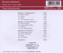 Giovanni Bottesini (1821-1889): Streichquartette Nr.1-3 (opp.2-4), CD