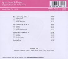 Ignaz Pleyel (1757-1831): Klaviertrios op.16 Nr.1 &amp; 5;op.29, CD