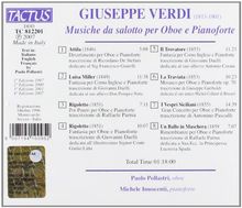 Giuseppe Verdi (1813-1901): Musik für Oboe &amp; Klavier, CD