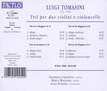 Luigi Tomasini (1741-1808): Streichtrios C-Dur,e-moll,G-Dur,A-Dur, CD